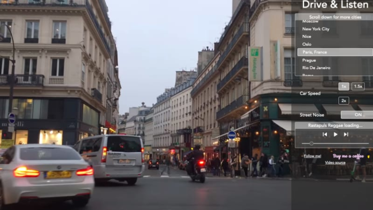 'Drive & Listen' app takes you on a virtual car ride through cities ...